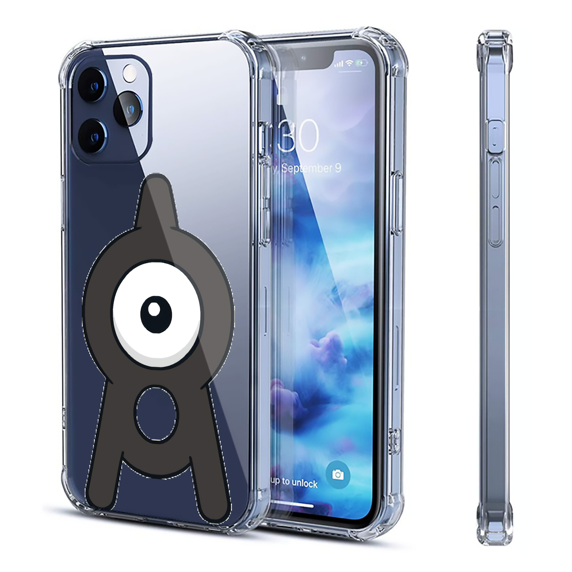 （画像用） ポケットモンスター Pokémon 【iPhone 12シリーズ対応】透明スマホケース（クリアソフトケース）